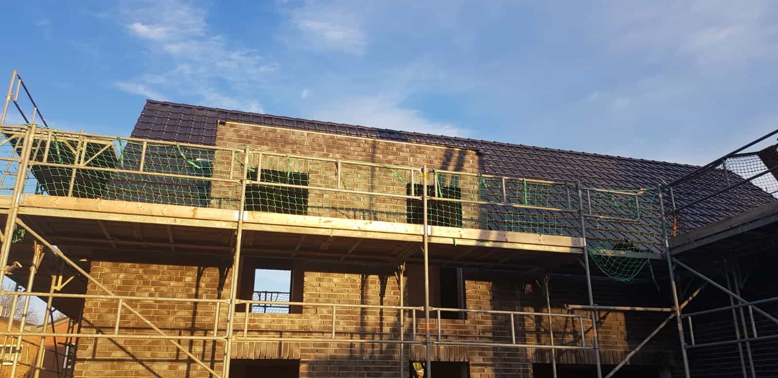 Öffnungen im Rohbau — bodentiefe Fenster, Einfamilienhaus Lingen (Ems)
